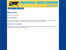 Tablet Screenshot of jobs.pafgraf.org